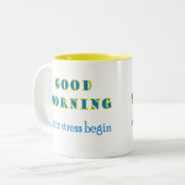 Bonjour a laissé l'effort commencer la tasse (Devant gauche)