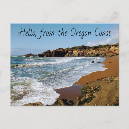 Bonjour, à partir de la carte Oregon Coast Post (Devant)