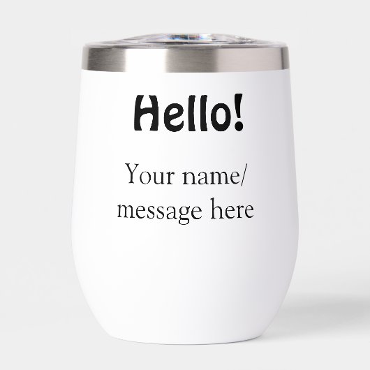 Bonjour ajouter un message de nom simple minimum é (Avant)
