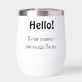 Bonjour ajouter un message de nom simple minimum é (Arrière)