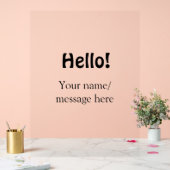 Bonjour ajouter un message de nom simple minimum é (Mariage)