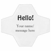 Bonjour ajouter un message de nom simple minimum é (Plat)