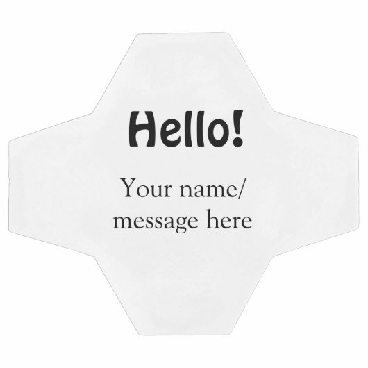 Bonjour ajouter un message de nom simple minimum é (Plat)