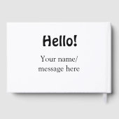 Bonjour ajouter un message de nom simple minimum é (Verso)