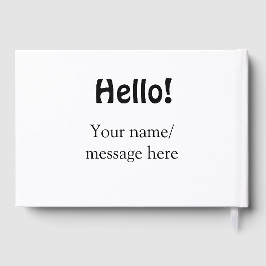 Bonjour ajouter un message de nom simple minimum é (Verso)