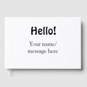 Bonjour ajouter un message de nom simple minimum é (Recto)