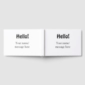 Bonjour ajouter un message de nom simple minimum é (Complet)