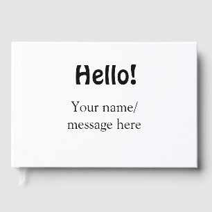 Bonjour ajoutez un message de nom simple modèle co