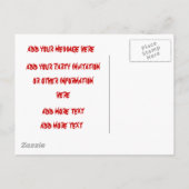 Bonjour ami Custom Halloween Invitations (Dos)