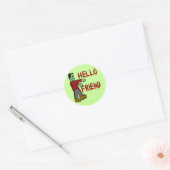 Bonjour ami Frankenstein Halloween Sticker (Enveloppe)