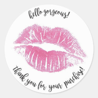 Bonjour autocollant magnifique de Merci - LipSense