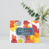 bonjour automne carte postale (Debout devant)