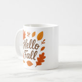 Bonjour Automne Feuilles Mug | Café de saison conf (Devant gauche)