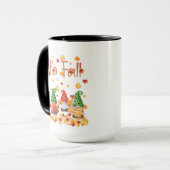 Bonjour Automne Gnome 15oz Mug (Devant gauche)