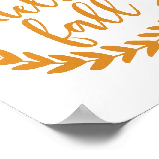 Bonjour automne | Impression d'art (Coin)