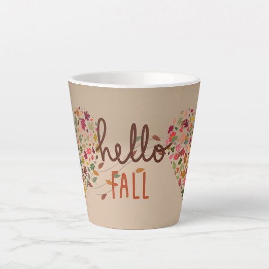 Bonjour Automne, Latte Mug (Devant)