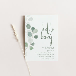 Bonjour Baby Baby shower Invitation