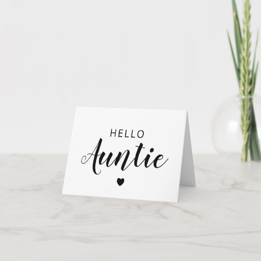 Bonjour Baby Faire-part Card (Devant)