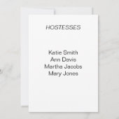 Bonjour Baby Giraffe Baby shower Invitation (Dos)