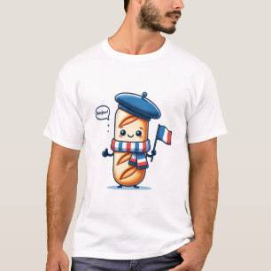 Bonjour Baguette - Charmant Frans thema T-shirt