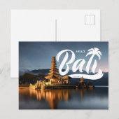 Bonjour Bali Indonésie Holiday Carte postale (Devant / Derrière)