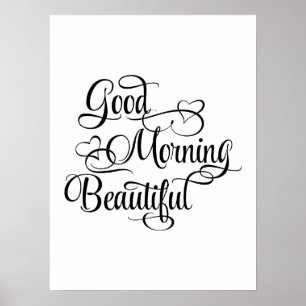 Bonjour beau - affiche inspirée