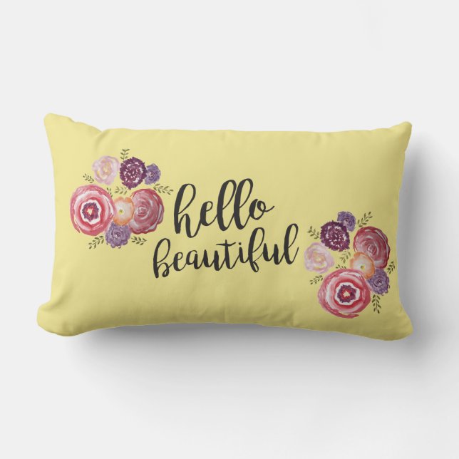 Bonjour Beau Coussin Fleur (Recto)