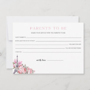 Bonjour Bebe Baby shower advies voor ouders Kaart