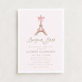 Bonjour Bebe Baby Shower Invitation Kaart