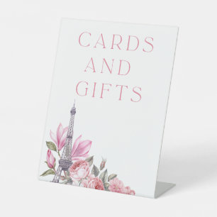 Bonjour Bebe Baby shower Kaarten en Geschenken T Reclamebord Met Voetstuk