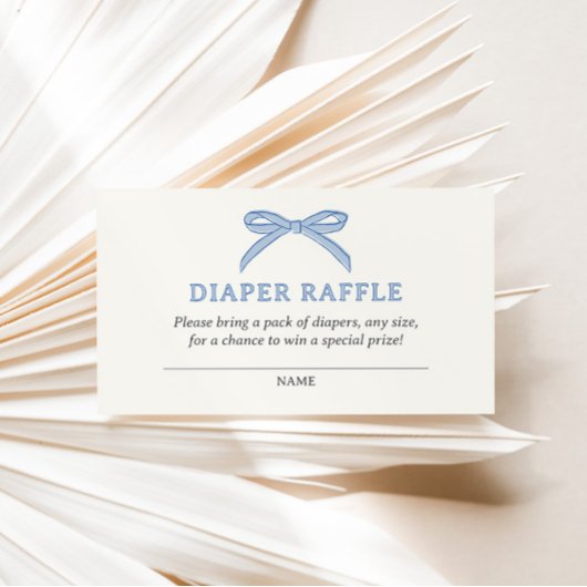 Bonjour Bébé Blue Paris Eiffel Diaper Raffle Informatiekaartje