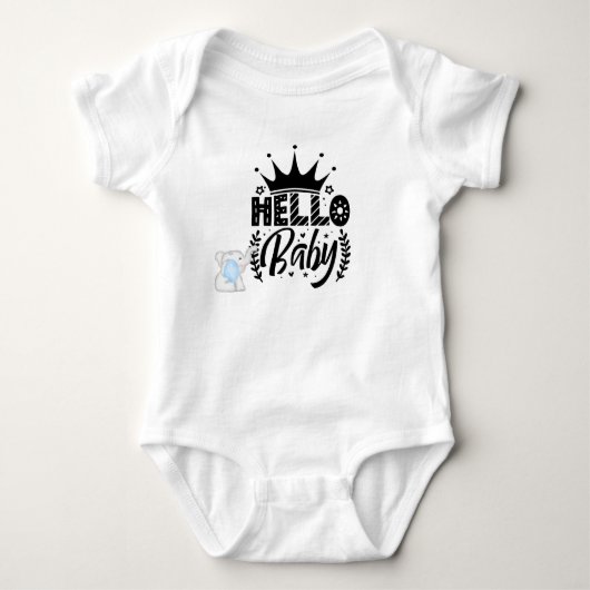 Bonjour bébé body bébé (Devant)
