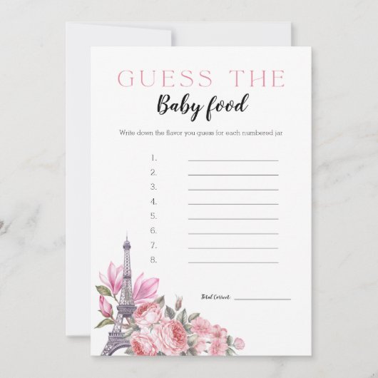 Bonjour Bebe | Devinez La Carte De Jeu Alimentaire (Devant)