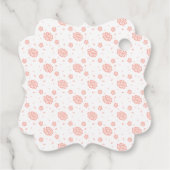 Bonjour Bebe Eiffel Tower Paris Baby shower Bedankjes Labels (Achterkant)