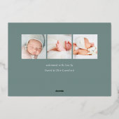 Bonjour bébé | Faire-part de naissance de rempliss (Verso)