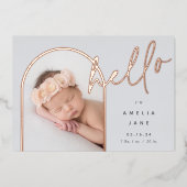 Bonjour bébé | Faire-part de naissance de rempliss (Recto)