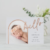 Bonjour bébé | Faire-part de naissance de rempliss (Debout devant)