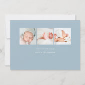 Bonjour bébé | Faire-part de naissance photo (Dos)