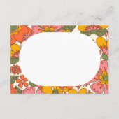 Bonjour bébé | Fleurs Super Retro Boho Merci (Dos)