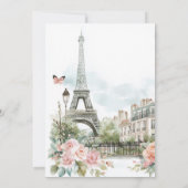 Bonjour Bébé France Baby shower Invitation (Dos)