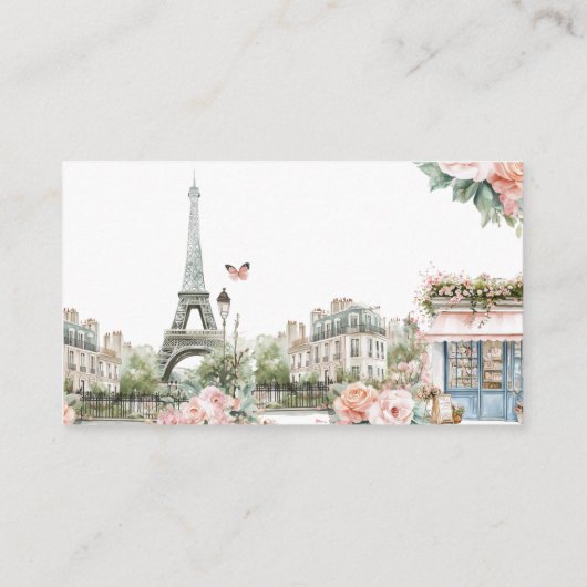 Bonjour Bébé Frans Baby shower Luier Raffle Informatiekaartje (Achterkant)