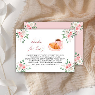 Bonjour Bebe Frans Café Roze Bloemige Boek Verzoek Informatiekaartje
