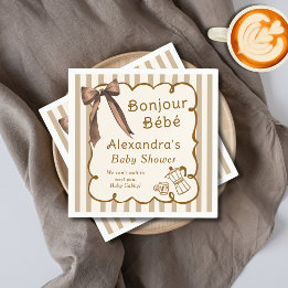 Bonjour Bebe Franse koffiebar georganiseerde babys Servet