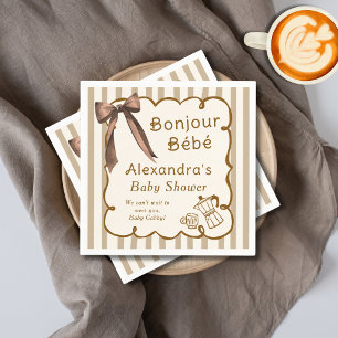 Bonjour Bebe Franse koffiebar georganiseerde babys Servet