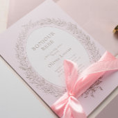 Bonjour Bebe Franse Patisserie Baby shower Roze Kaart