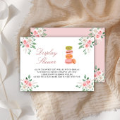 Bonjour Bebe French Cafe Bloemen Display Douche Informatiekaartje