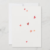 Bonjour Bebe French Rabbit Baby shower Kaart (Achterkant)