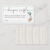 Bonjour Bebe Gender Neutral Diaper Raffle Informatiekaartje (Voorkant / Achterkant)