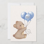Bonjour Bébé | Invitation de Bienvenue pour Bébé a (Dos)