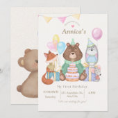 Bonjour Bébé | Invitation de Bienvenue pour Bébé a (Devant / Derrière)